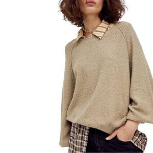 FREE PEOPLE Found My Friend Boucle Pullover